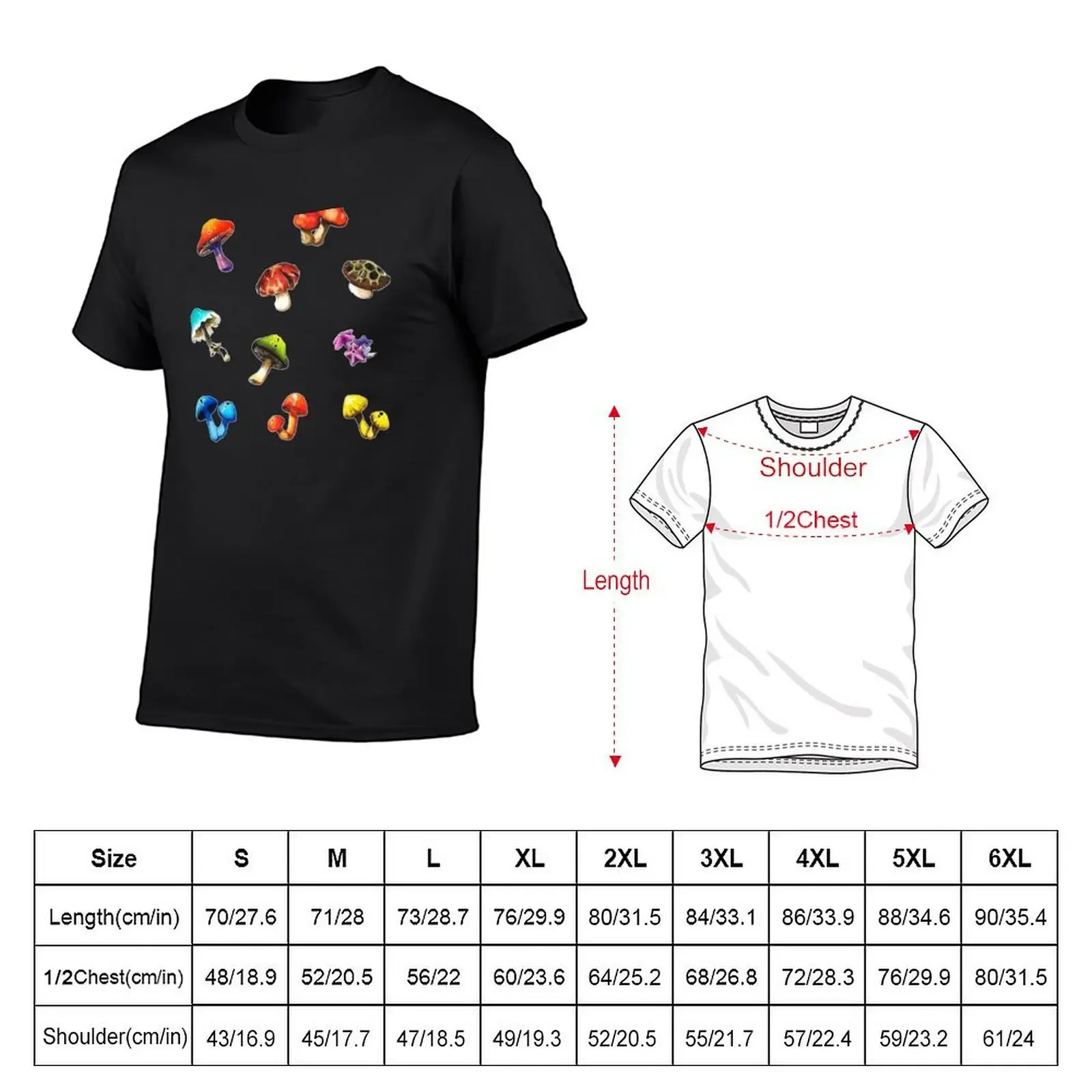 BOTW mushrooms T-Shirt summer tops anime t shirts basketball graphic tees mens t shirts casual stylish