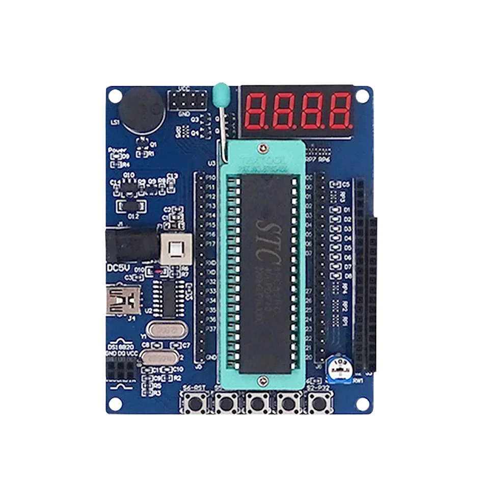 51 MCU development board STC89C52 learning board AVR minimum system AT89S51 intelligent car test board