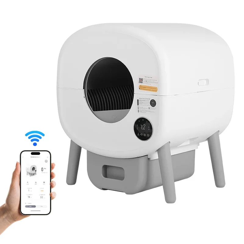 

Pet Products Supplier App Control Intelligent Smart Self Cleaning Ltter Box for Cats Automatic Cat Toilet Itter Box