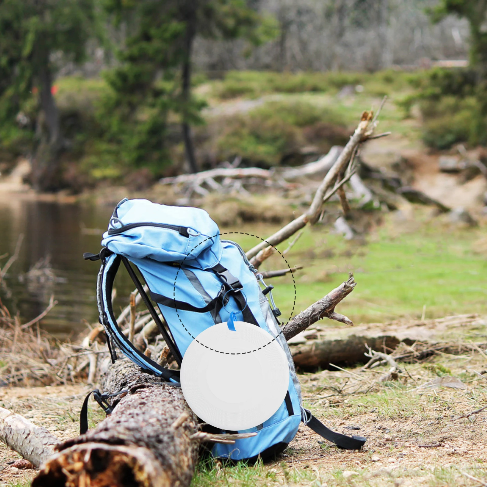 

10pcs Outdoor Clip Golf Hiking Carrier Detachable Blue Backpack Attachment Lightweight Portable Disc Holder For Camping