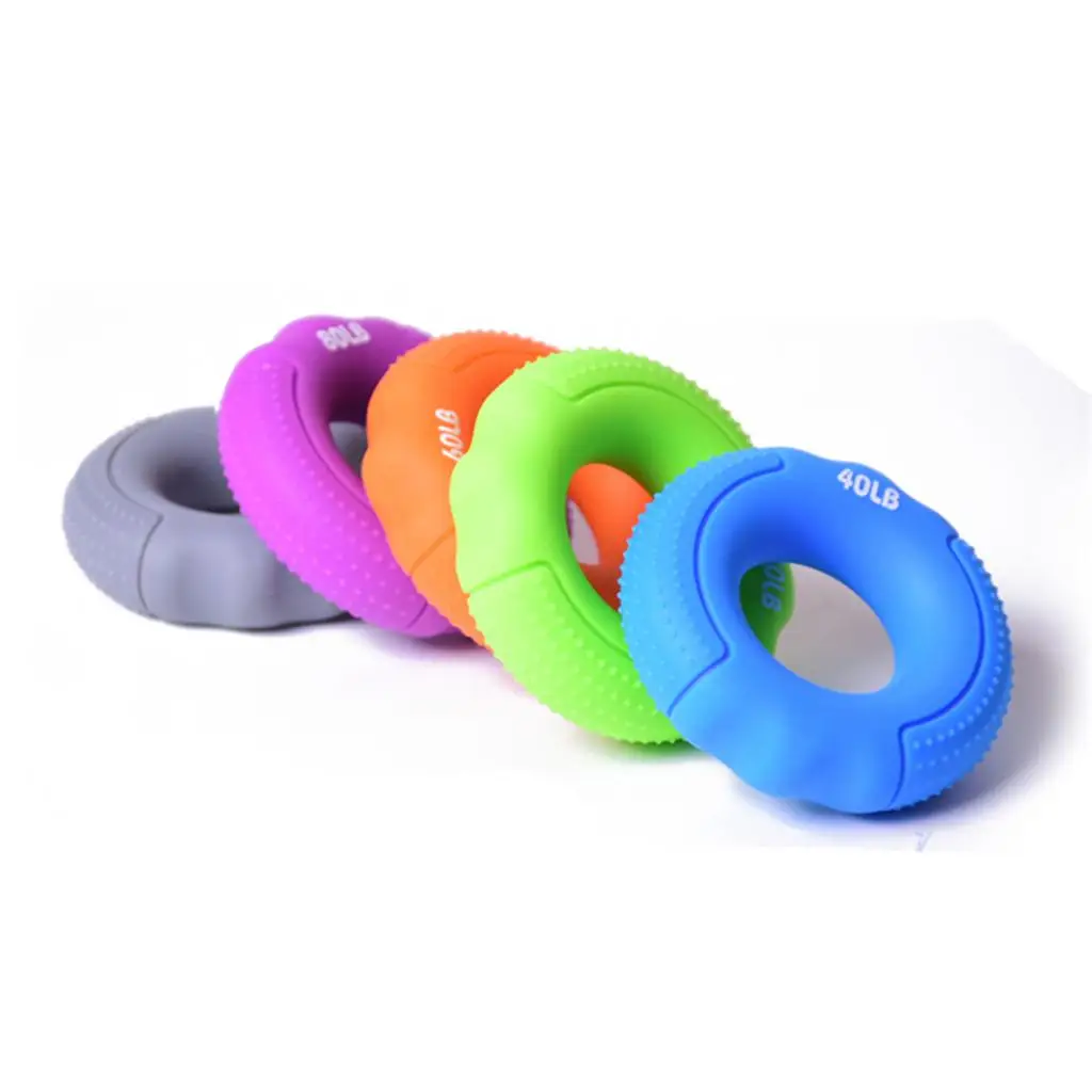 Finger Gripper Strengthener Hand Strength Exerciser Green Blue Purple Orange