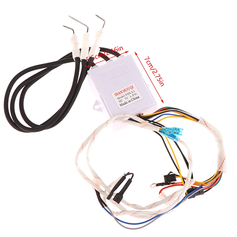 NEW SALE Total 14 Wires Universal DC 3V Gas Stove Double Ignition with Temperature Control and Display Pulse Igniter 1PCS