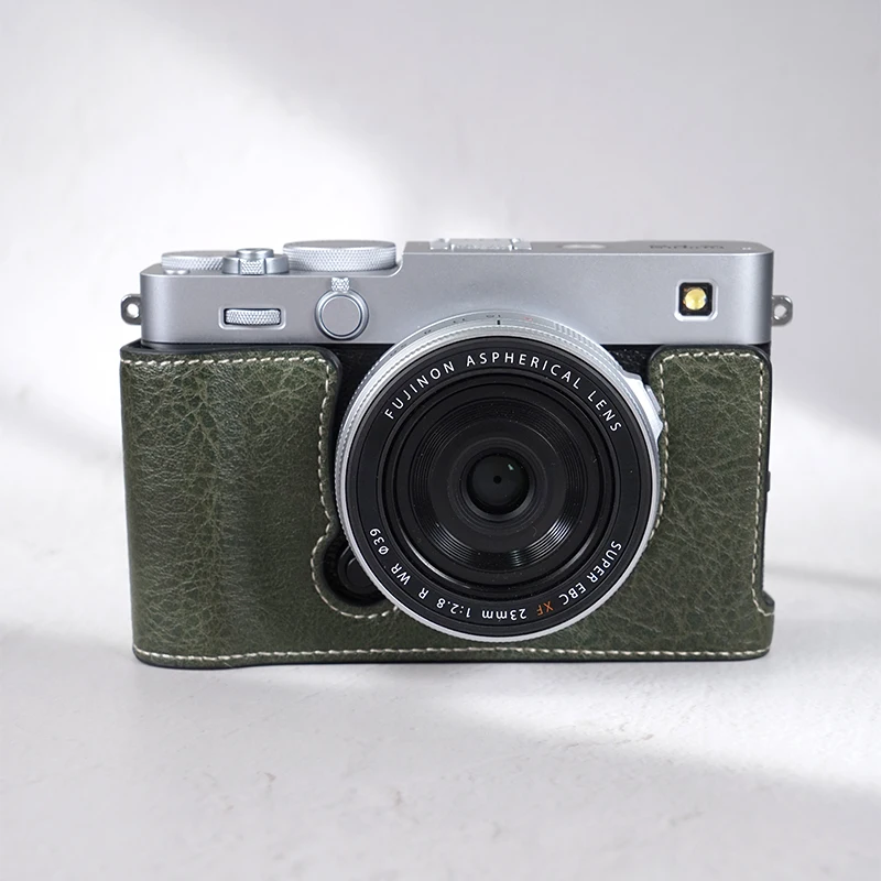 Retro Luksusowa Skórzana Torba na Aparat XE5, Pokrowiec Ochronny z Paskiem na Ramię, Etui na Obiektyw do Fujifilm X-E5, Przenośna Wodoodporna — zdjęcie produktu 7