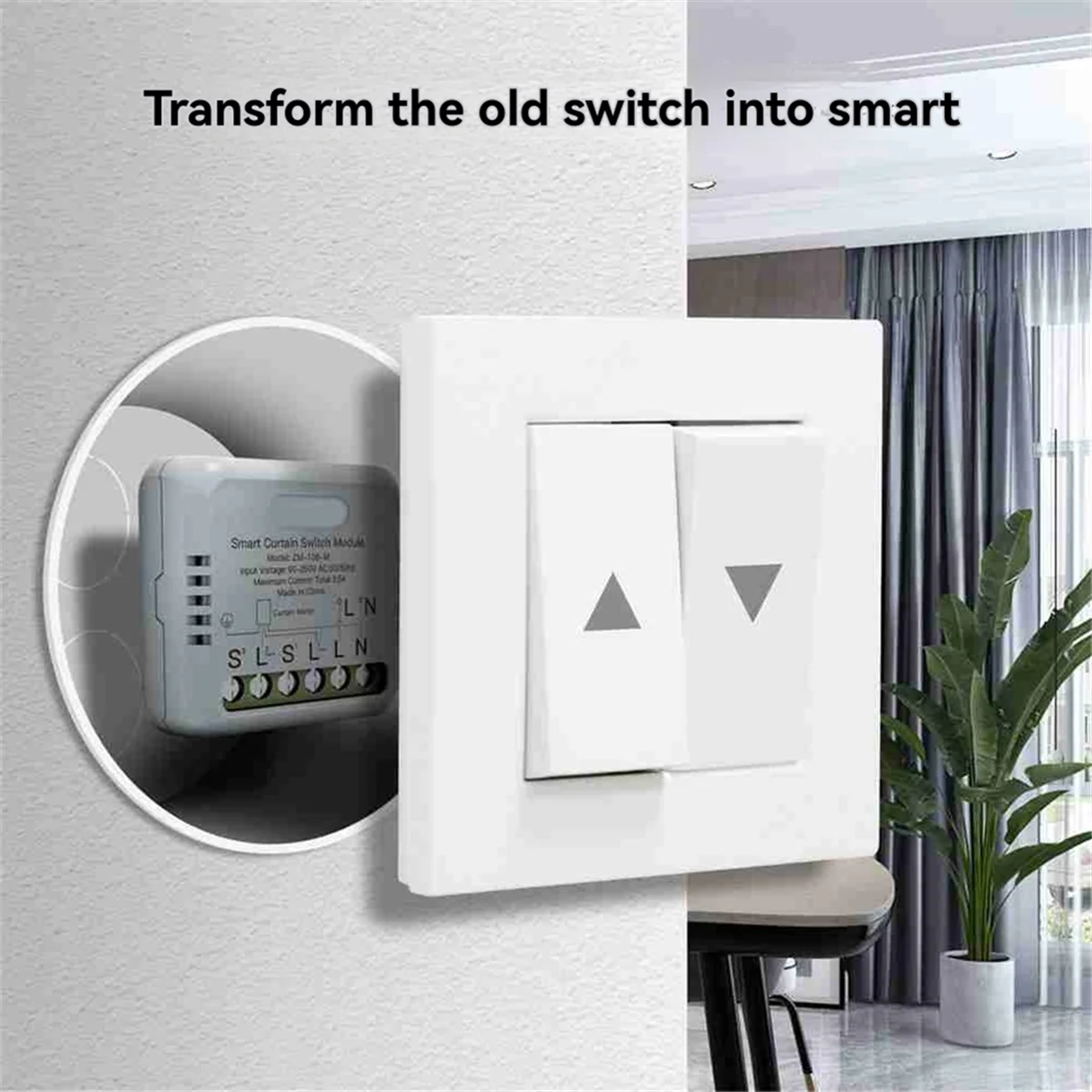 Tuya Zigbee Smart Curtain Switch Module Roller Blinds Motor Switch APP Remote Control Work with / Home