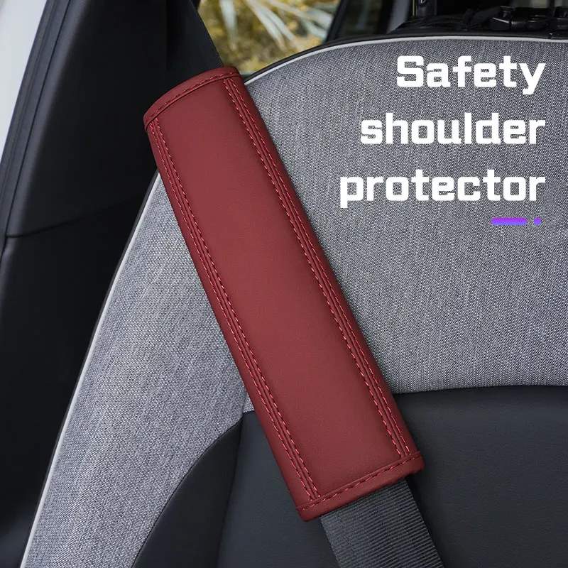 

2Pcs Nappa Leather Car Seat Belt Shoulder Cover For Honda Civic Accord Fit CRV Jazz Odyssey Lexus IS500 LS460 RC200 Accessories