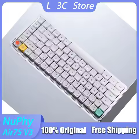 NuPhy Air75 V3 Wireless Mechanical Keyboard Tri Mode Hot Swap 1000Hz 4000mAh Long Endurance Office Gaming Keyboards Custom