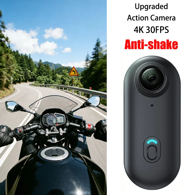 

4K UHD Anti-Shake Mini Action Camera POV Body Chest Magnet Stabilization Waterproof WIFI Motorcycle Helmet Sport Vlog Bicycle