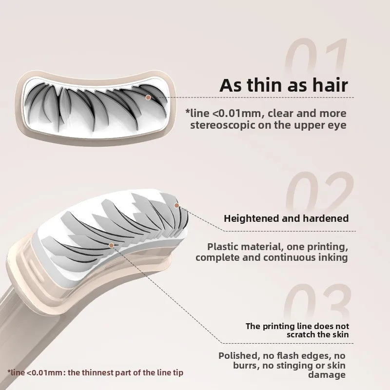 Dezone cils inférieurs timbre maquillage professionnel sous cils joint Eyeliner stylo imperméable et résistant à la sueur Eye Liner 2 en 1