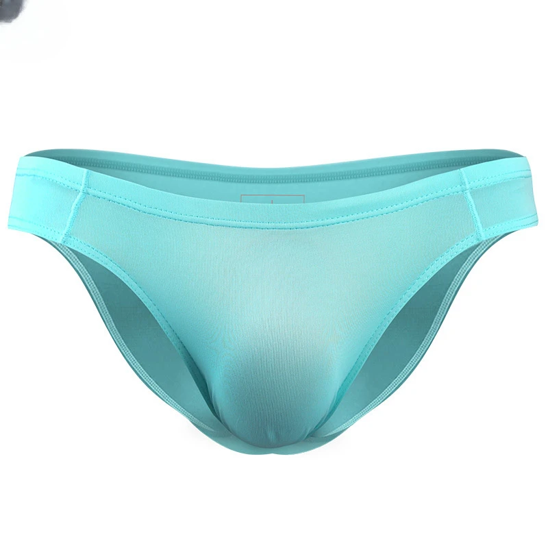 3pcs Ice Silk Seamless Men\'s Triangle Underpants Translucent Sexy Underwear Comfortable Breathable Underpants Men Panties