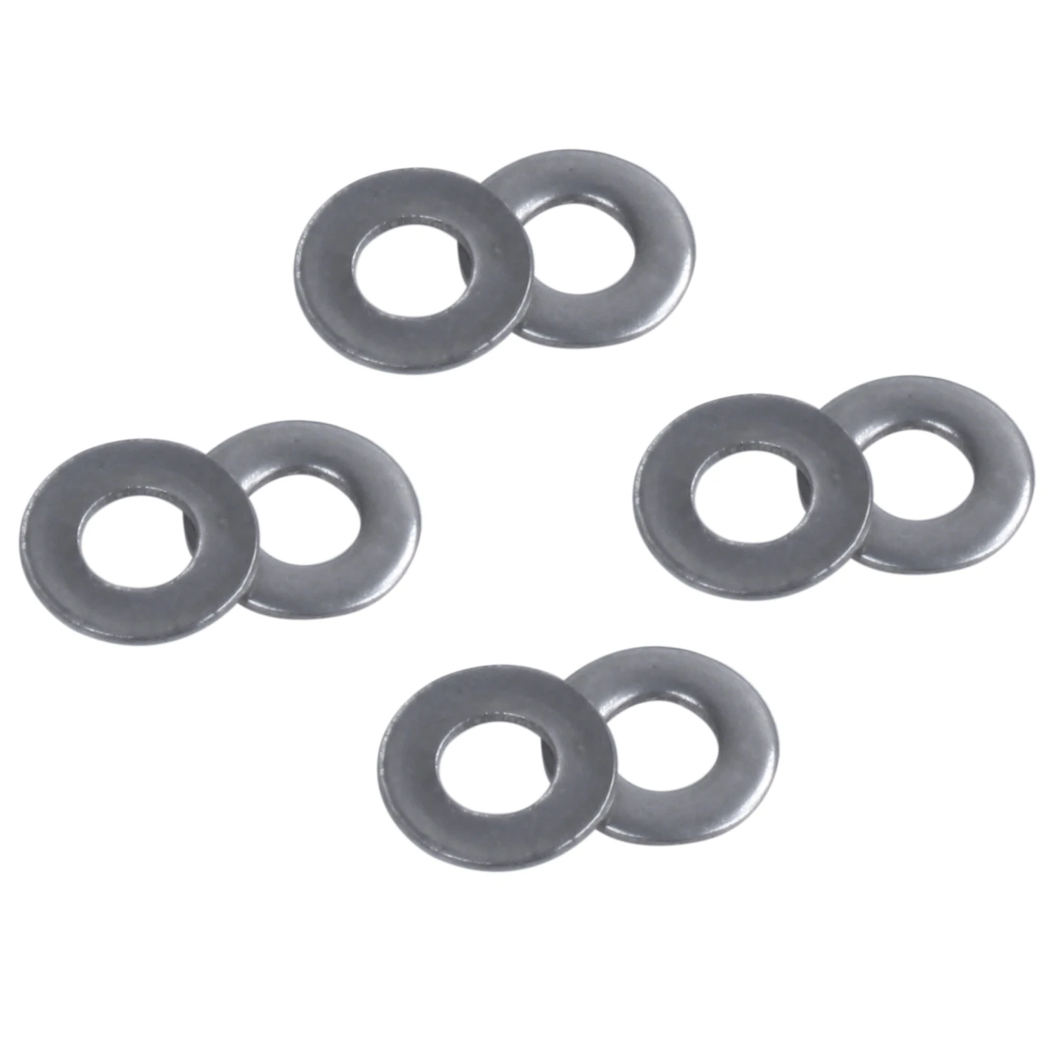 304ステンレス鋼フラットワッシャー、m3、3mm、100個