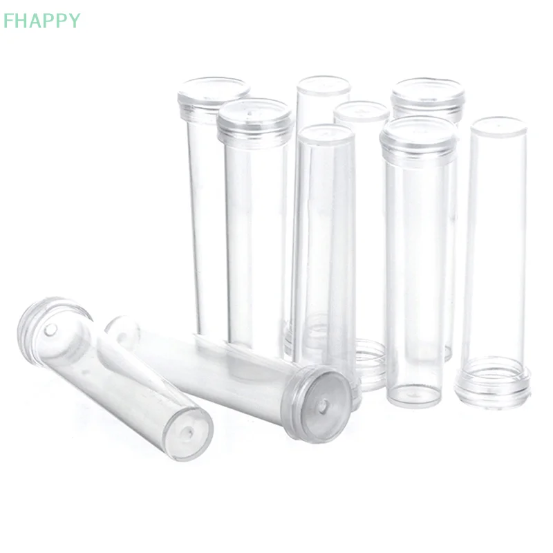 10Pcs  Plastic Flower Nutrition Tube With Cap Fresh Flower Water Storage Tube Plant Fresh-keeping Culture Small Tubes