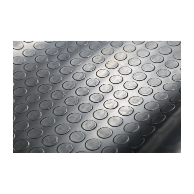 2025 Tappetini industriali Officina Pavimento protettivo Resistente riduzione del rumore Foglio di gomma con motivo a punti per monete