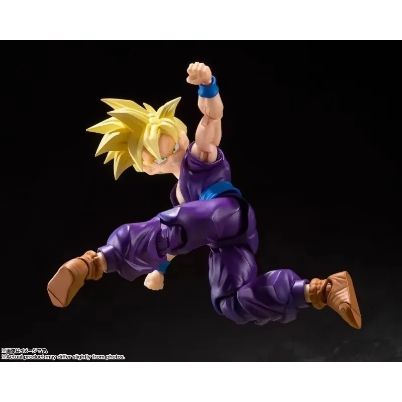 100% Bandai S.H.Figuarts Original Shf Dragon Ball Son Gohan el luchador que supera Goku figuras de acción juguetes en miniatura de Pvc