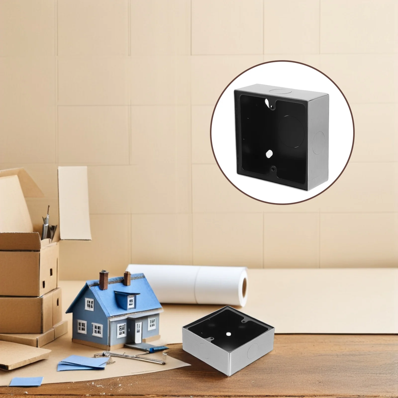 

86 Type Stainless Steel Wall Switch Socket Box Multifunctional Flush Mount Junction Connector For Home Improvement Electrical