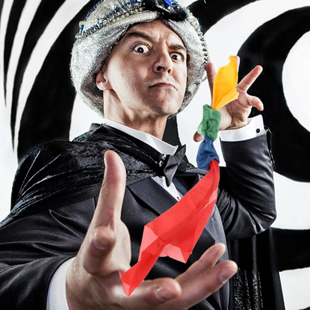 

8Pcs Colorful Magician Scarf Premium Trick Tool for Stage Performance Party Prop Clown Accessories High Performance