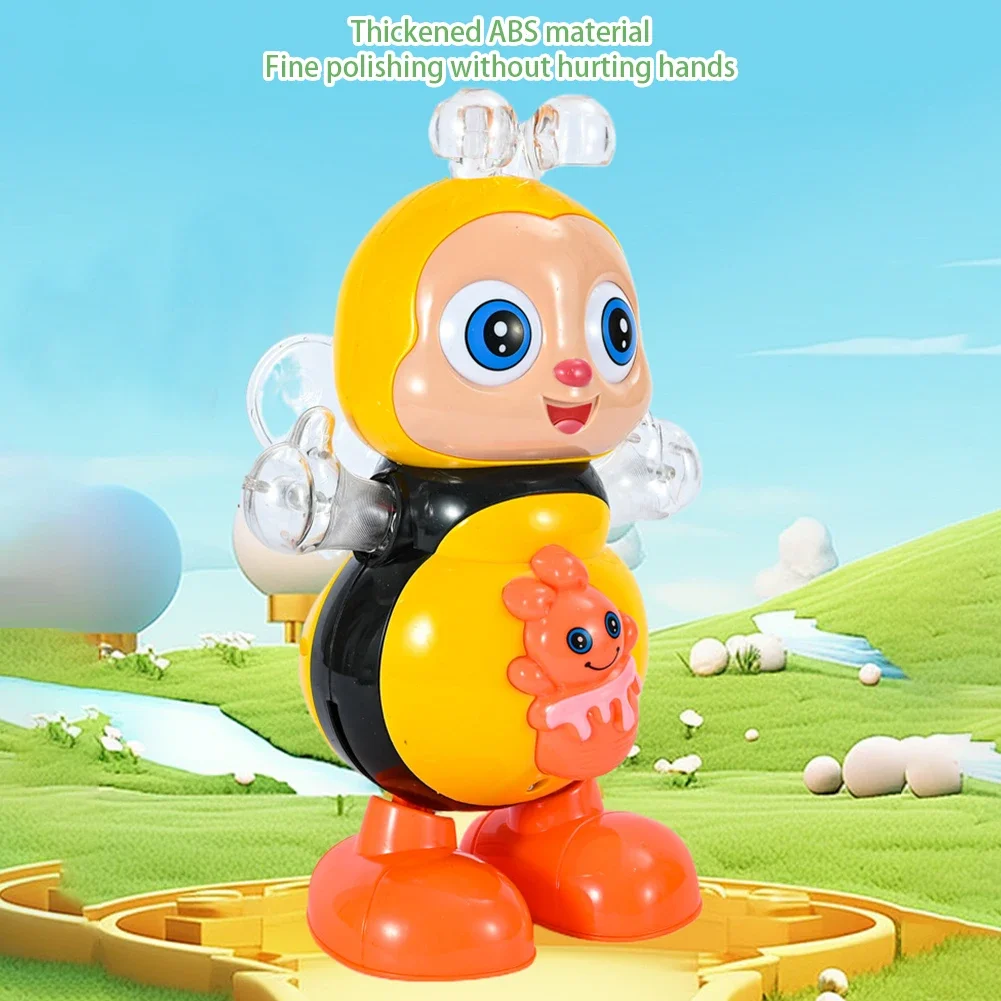 Vocaal Cartoon Bee Elektrisch Speelgoed Met Geluid Flitsverlichting Zingen Dans voor Meisjes Jongens Kinderen Elektronische Huisdieren Muziek Geschenken