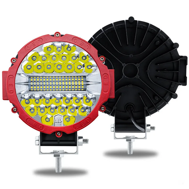 

2 шт., 7 дюймов, 51 Вт, пара вспомогательных фонарей, светодиодный рабочий фонарь широкого видения для внедорожного автомобиля, внедорожника, IP67, водонепроницаемый белый свет 6000K