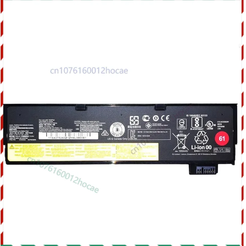 

Genuine Original 24Wh 3Cell 01AV423 01AV424 01AV426 01AV427 Laptop Battery For ThinkPad T470 T480 T570 T580 P51S P52S