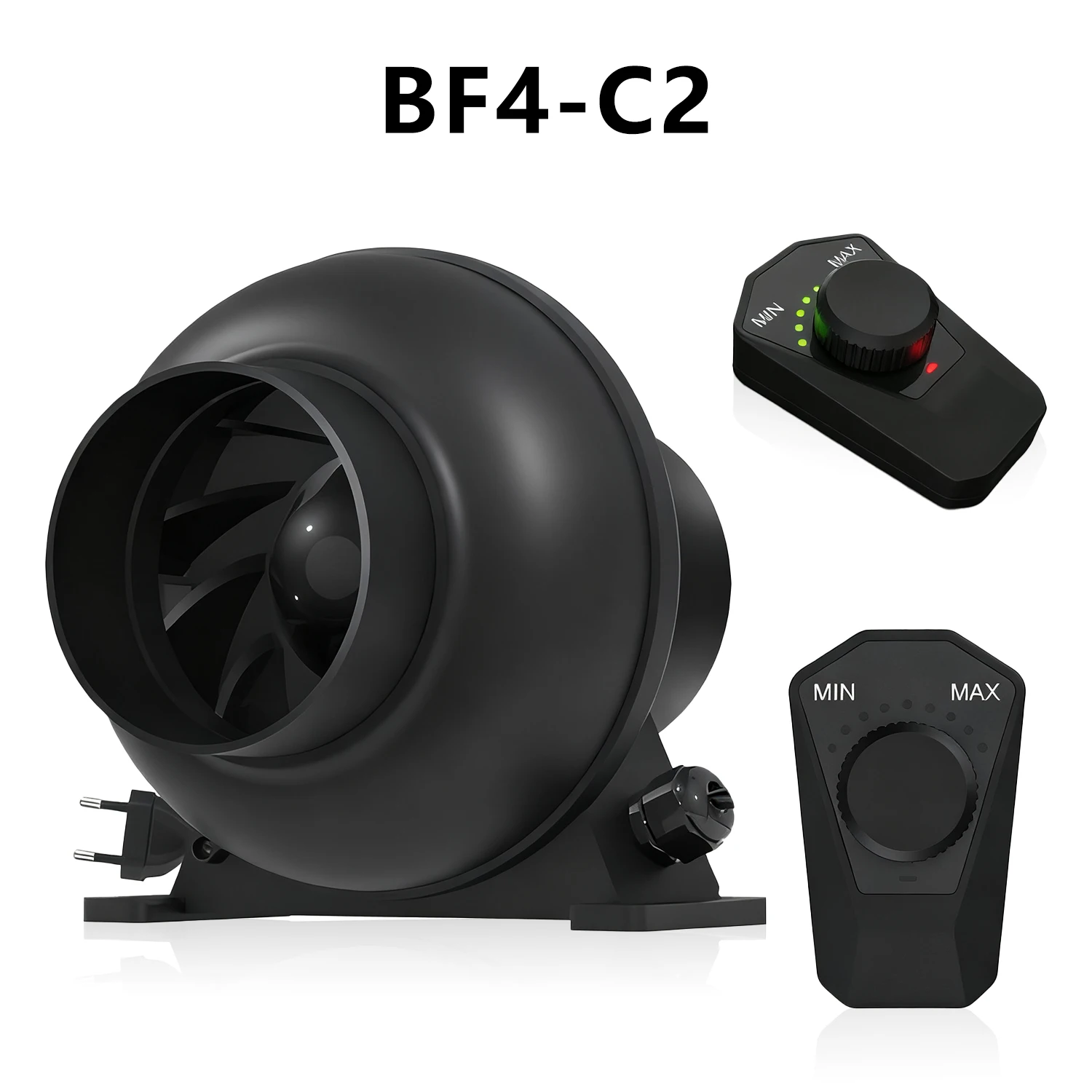 American Standard 4-inch 210 CFM Exhaust Inline Duct Fan, Silent Ventilation Booster Fan, Used for Indoor Planting Tent Hydropon