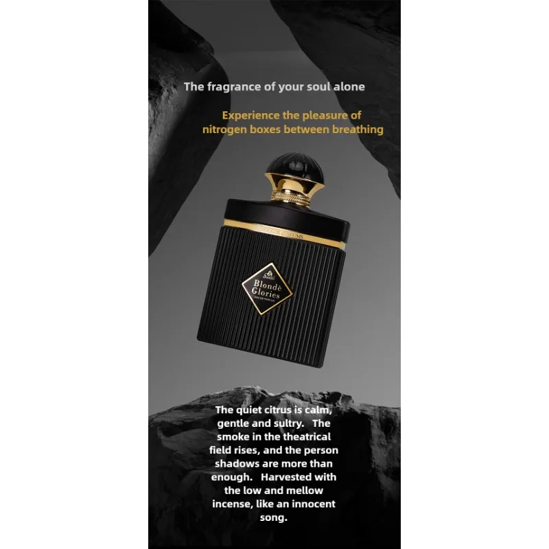 Radiant Blaze Black Gold Eau De Parfum 100Ml Aroma Jeruk dengan Grapefruit Rosemary Vetiver Aroma Segar & Hangat Tahan Lama
