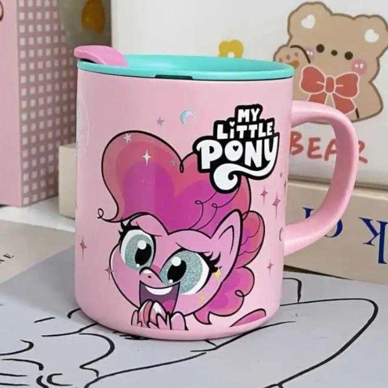 Anime My Little Pony Water Cup 300ml Children'S 304 Stainless Steel Mug With Large Capacity Cartoon Decor 2024 New Girl Gift