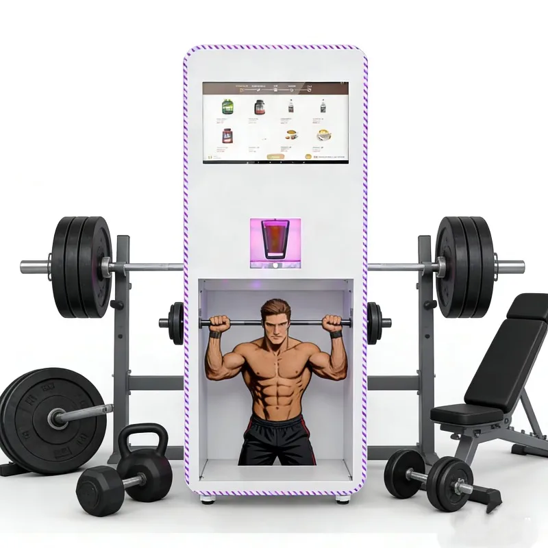 Custom High-quality Commercial Gym Protein Shake Vending Machine with Coffee Protein Powder, Multiple Payment Methods