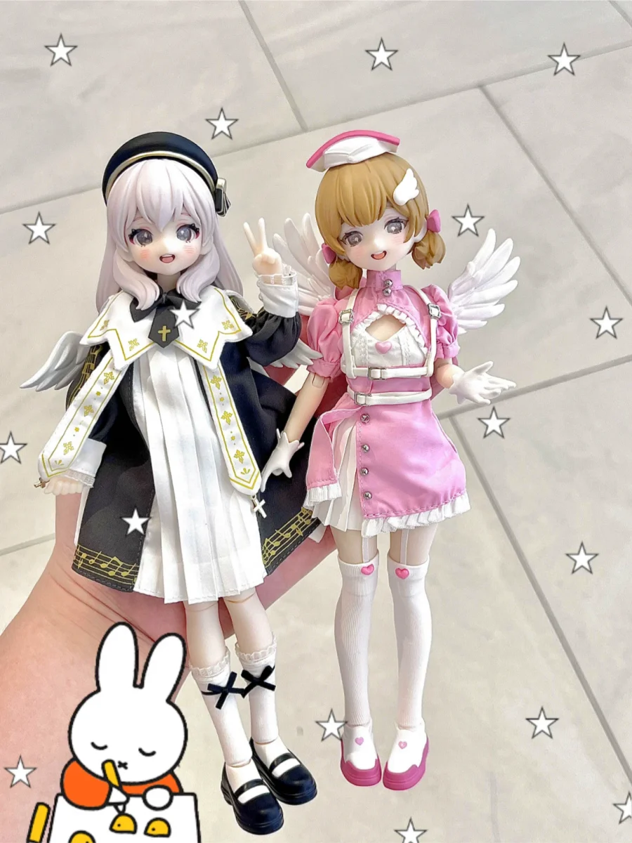 

Neo Eden Nightmare Twins Mjd Blind Box Original Light Collectible Bjd Doll Figures Ornament With Oc Makeup Action Accessories