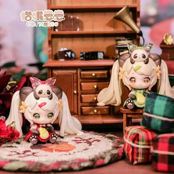 Moni Kleine Katze Nixie Kätzchen Büro Serie Blind Box Spielzeug Mystery Box Original Figur Erraten Tasche Nette Puppe Kawaii Modell Geschenk