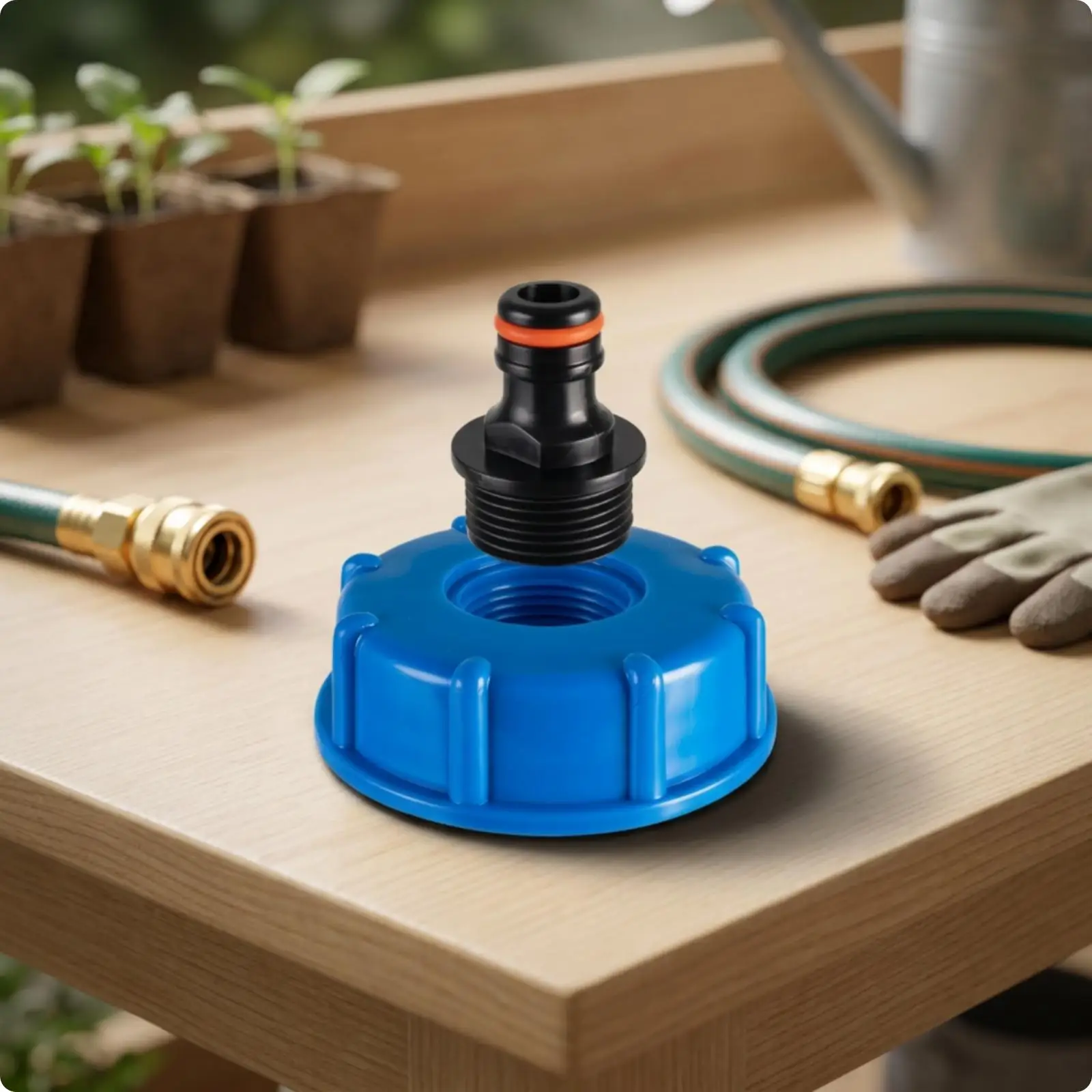 RV Water Tank Filler Cap Quick Connect Coupling Fresh Water Inlet Adapter for Camper Trailer Marine Boat