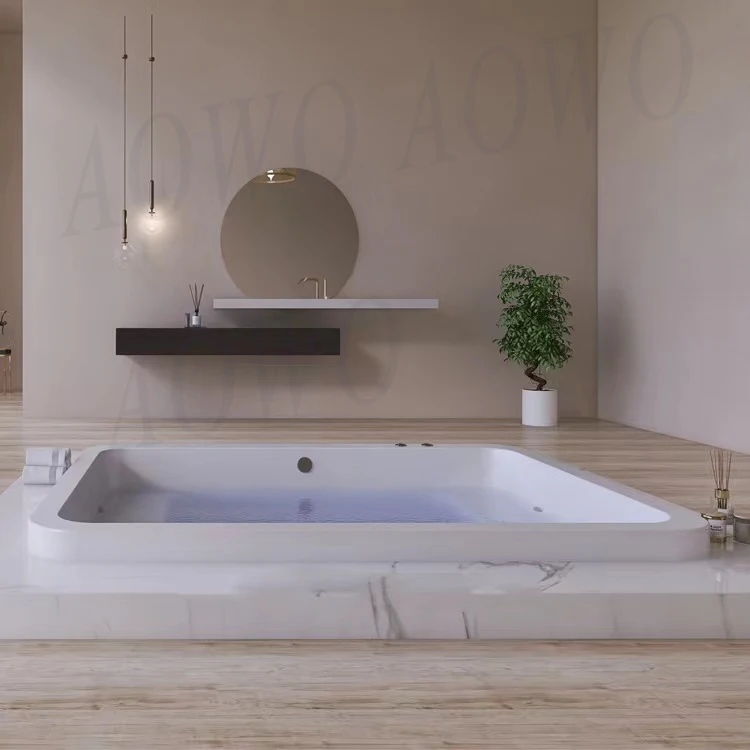حوض استحمام Aowo Yacuzzi مع تلفزيون مدمج في Vasca Idromassaggio قطرة في حوض الاستحمام 3 4 أشخاص Jacozy W Alk في حوض الاستحمام كومبو #1