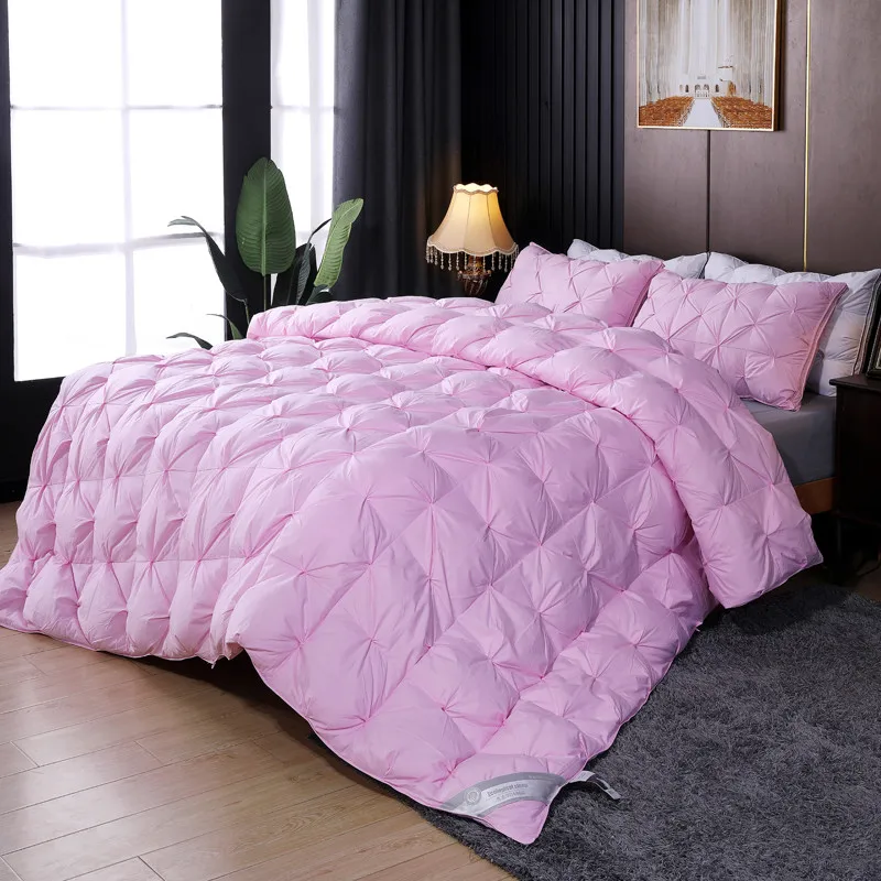 Clean & Secure Goose Down Quilt, Five Star Hotel Bed Comforter, Breathable Warm Duvet for Adults & Home Bedroom Use