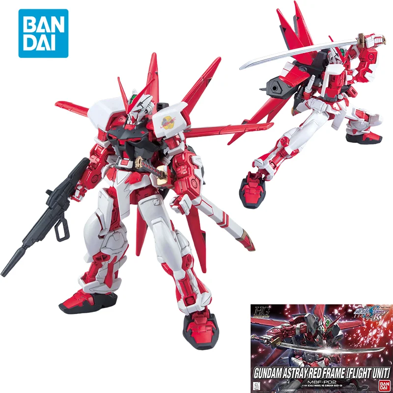 Spot Direct Delivery Bandai Original Anime GUNDAM Model HG GUNDAM ASTRAY RED FRAME FLIGHT UNIT Action Figure Toys for Children