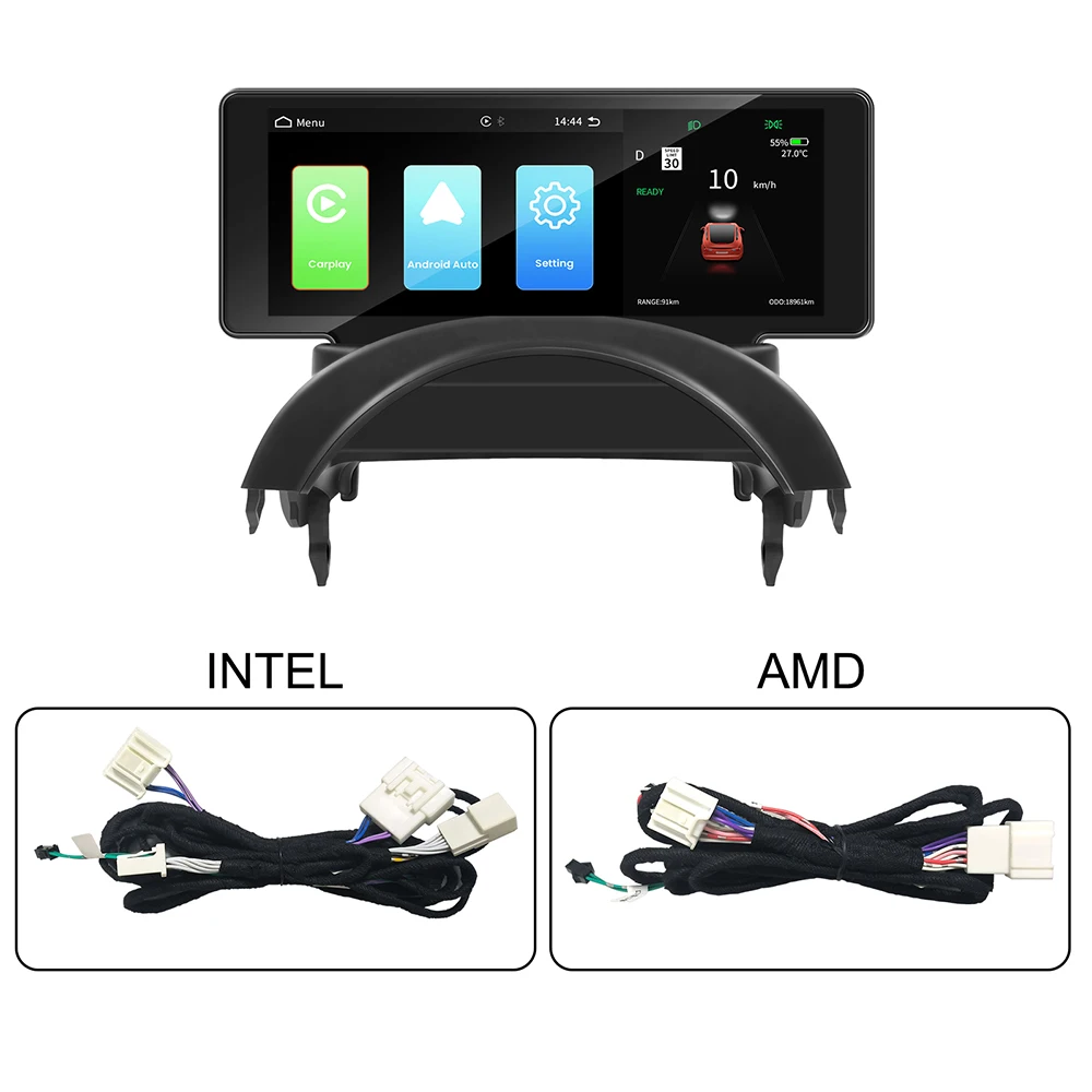 HD IPS 6,9-Zoll-Bildschirm Auto für DVD-Player für Tesla Model 3/Y Wireless CarPlay & Android Auto Integrierte GPS- und DSP-RGB-Funktionen