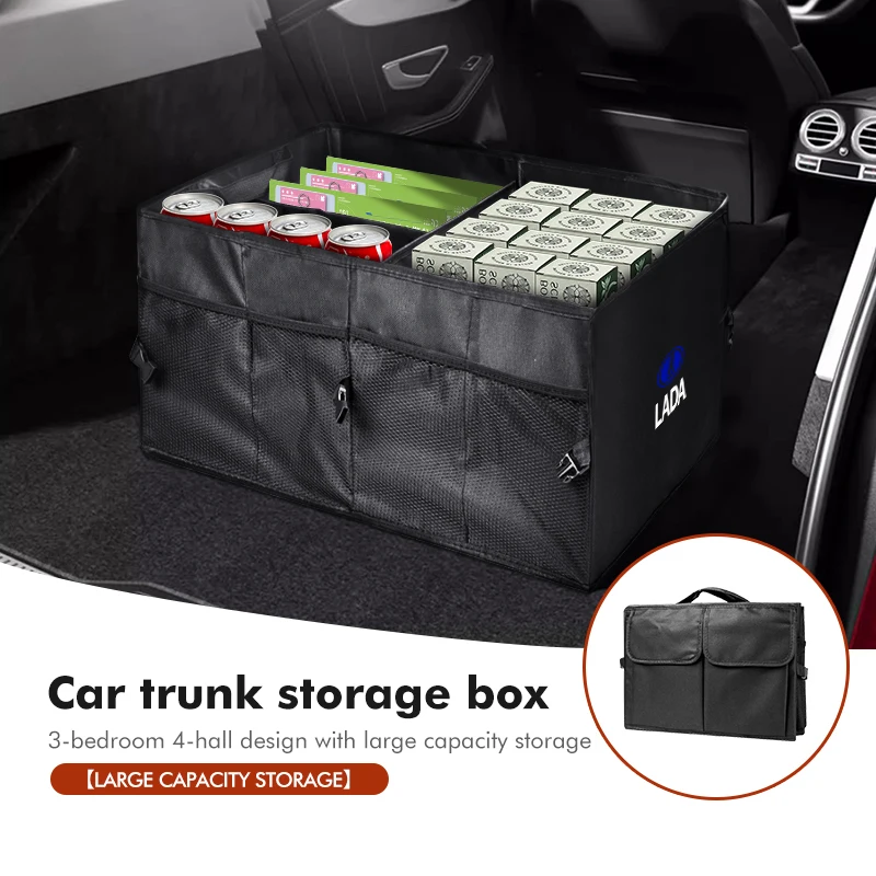 Car Storage Box Trunk Eco-Friendly Super Durable Collapsible For Lada Vesta Granta Vesta Niva 4X4 Largus Vaz Samara 2110