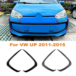 Front Bumper Cover Wind Knife For VW UP 2011-2015 ABS Glossy Black Fog Lamp Trim Blade Trim Light Car Accessories