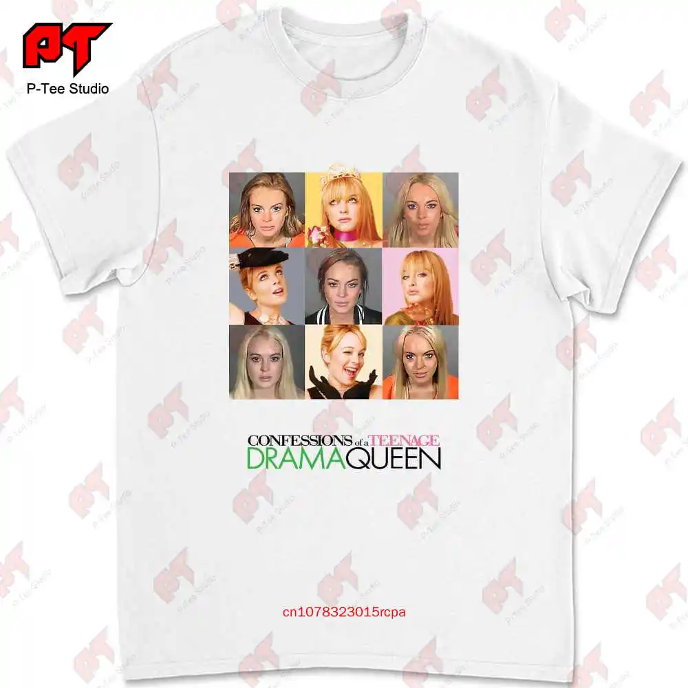 Lindsay Lohan Mugshot 2000S Aesthetic Trashy Girl Iconic Mean Girls T-shirt 699S