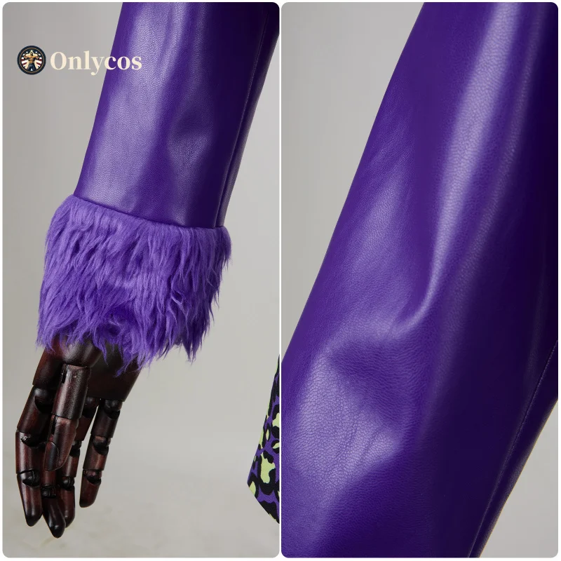 Disfraz de Clawdeen Wolf, disfraz escolar de monstruo, abrigo de cuero, juego de rol para mujeres y niñas, traje Sexy para fiesta de Halloween, conjunto completo