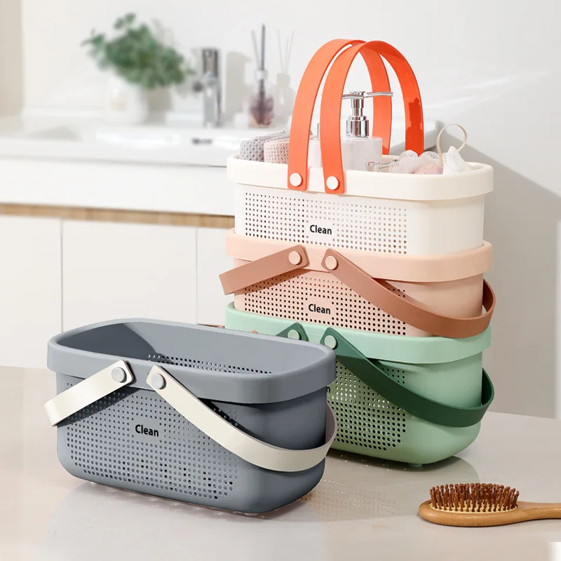 

Портативная корзина для ванны большой емкости. Полый дизайн. Одновременный магазин полотенец, шариков для ванны, чашек для полоскания рта и т. д.