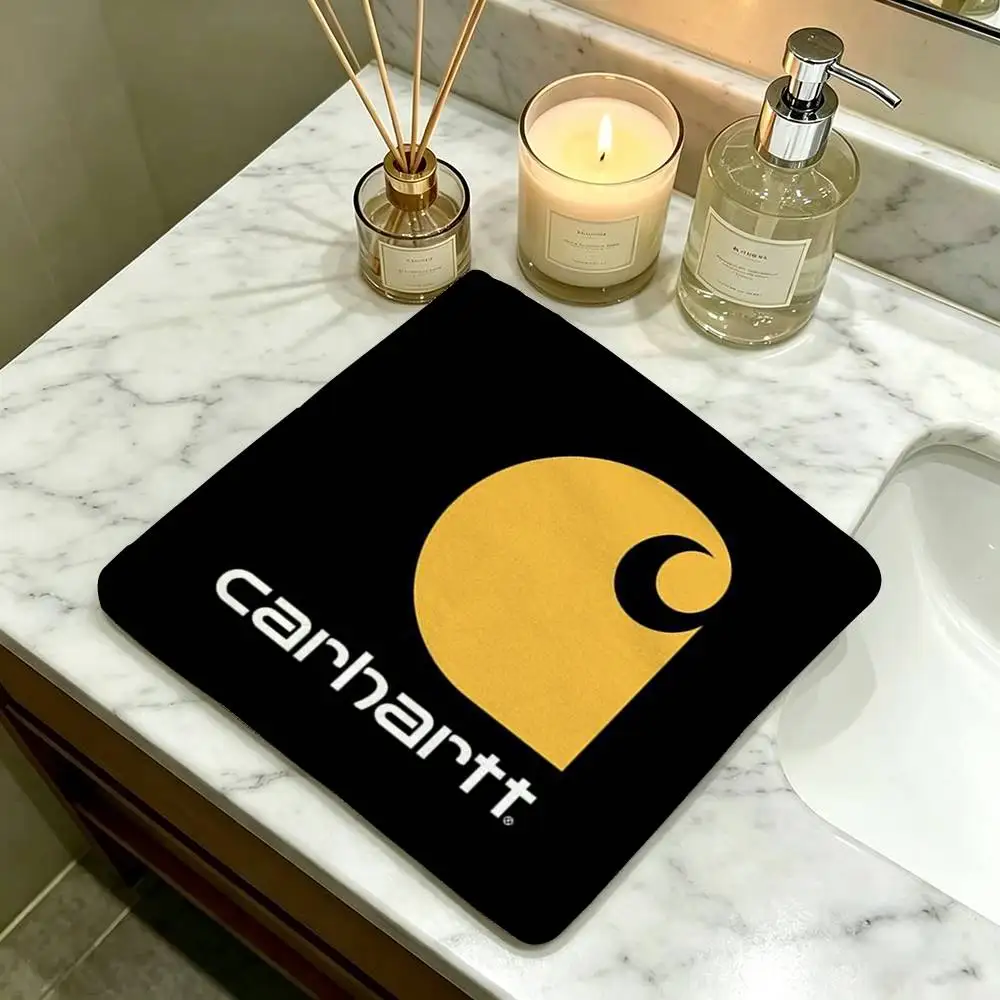 LOGO   Household Hanging Towel Polyester Cotton Hand Wiping Towel Sturdy For Bathroom Bedroom C-Carharttes
