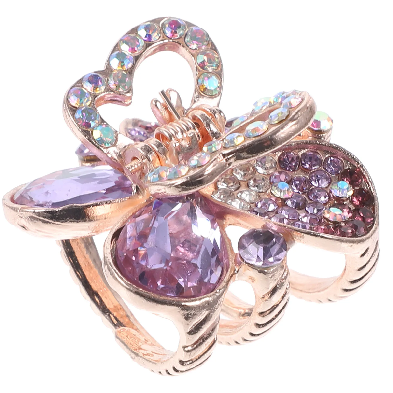 

Butterfly Hair Claw Clips Rhinestone Decorative Premium Jaw Clamps for Women Girls All Hair Types Birthday Wedding Prom Everyday