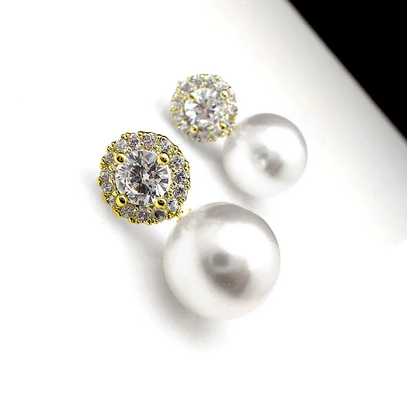 Women's Delicate Imitation Pearl Earrings, Elegant Wedding Accessory