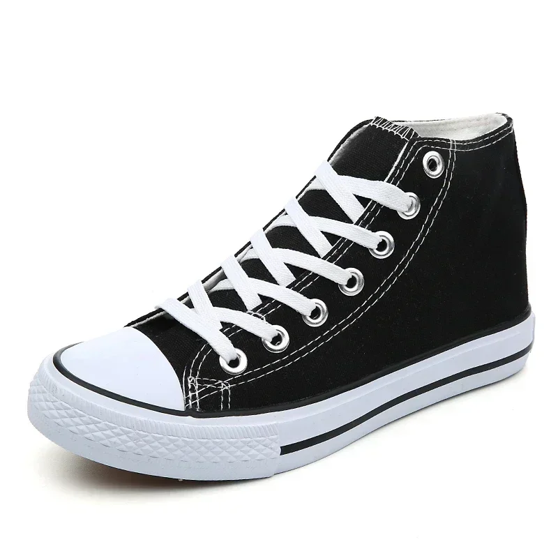 Classic high-top canvas sneakers