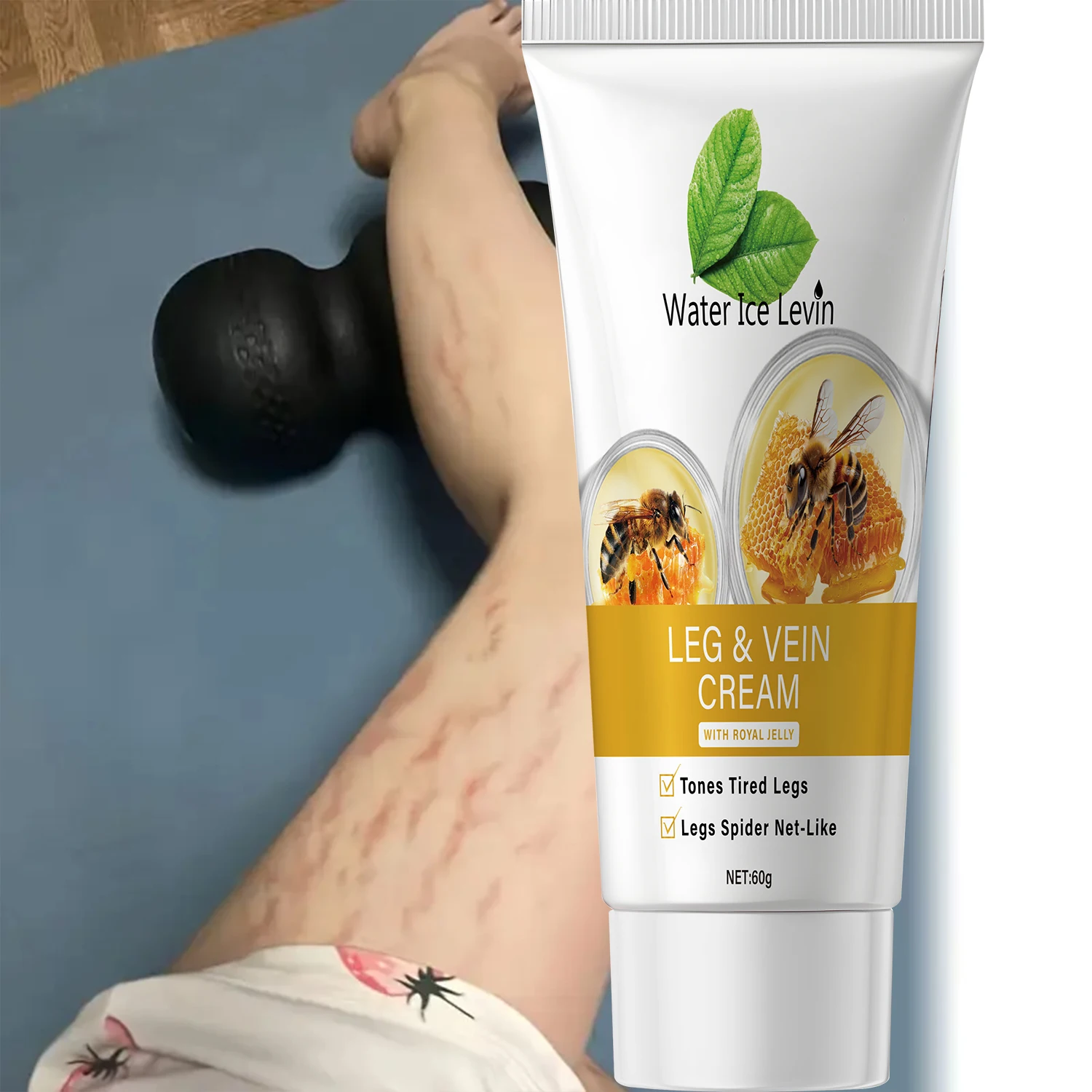 قم بتنشيط أرجل متعبة وثقيلة مع كريمةنا المميزة الغنية بجيلي رويال. يقدم تركيبةها خفيفة الوزن وسريعة الامتصاص #2