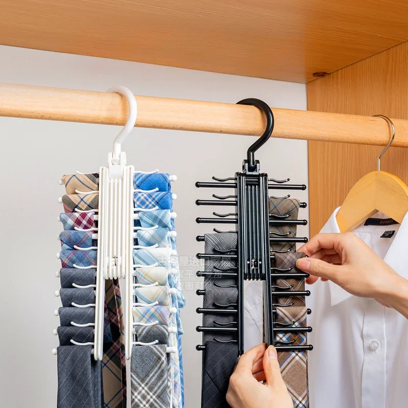 Tie storage rack, large capacity multi-layer belt, waist belt, hanging rack, multifunctional scarf, JK tie wardrobe