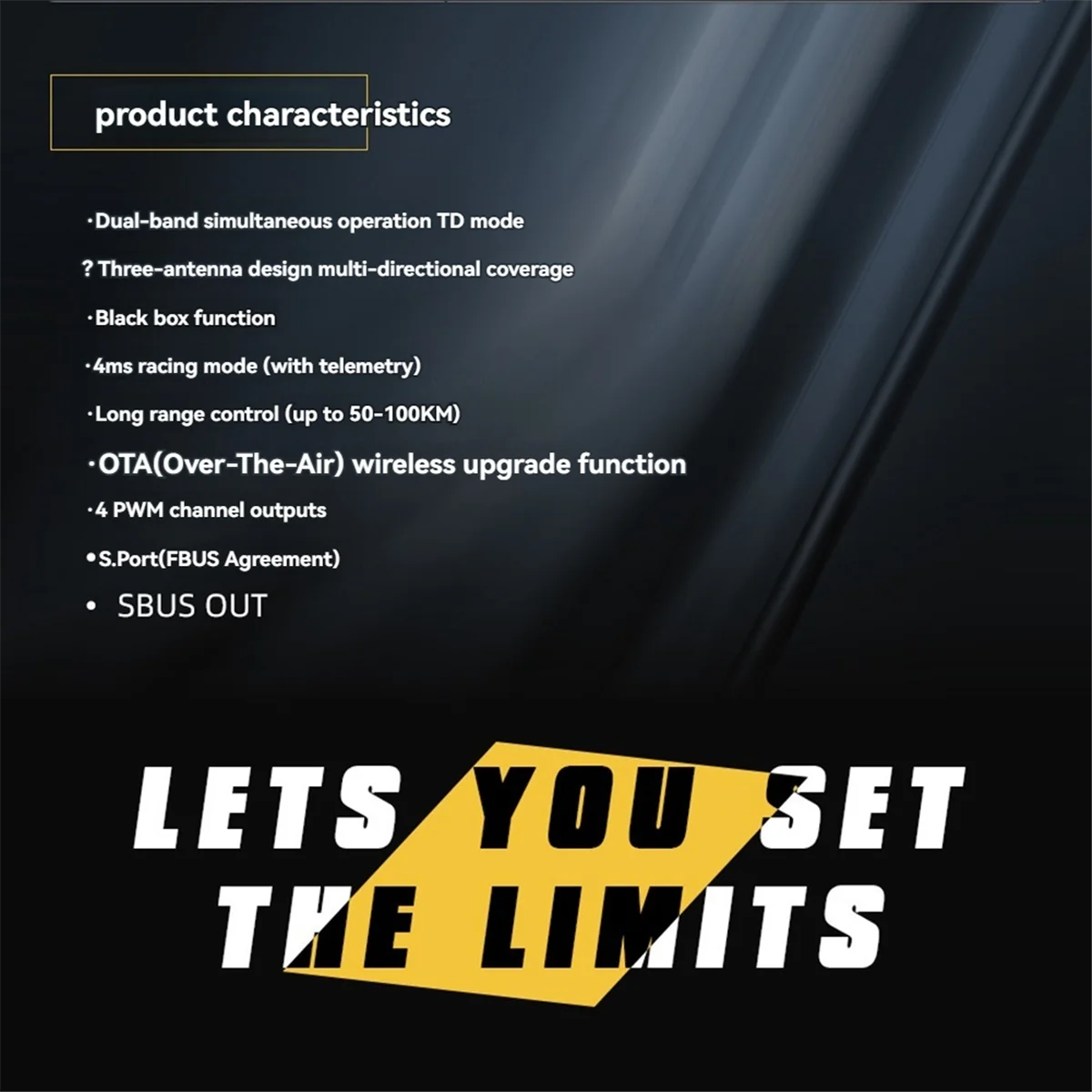 

A97ZZ For FrSky TD MX 2.4GHz & 900MHz RX Dual Band Receiver 4CH PWM Channel 50KM-100KM Receiver