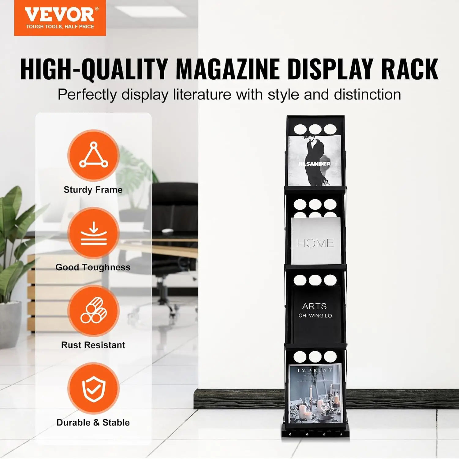 Foldable Four Pocket Brochure Stand With Carry Case For Trade Shows