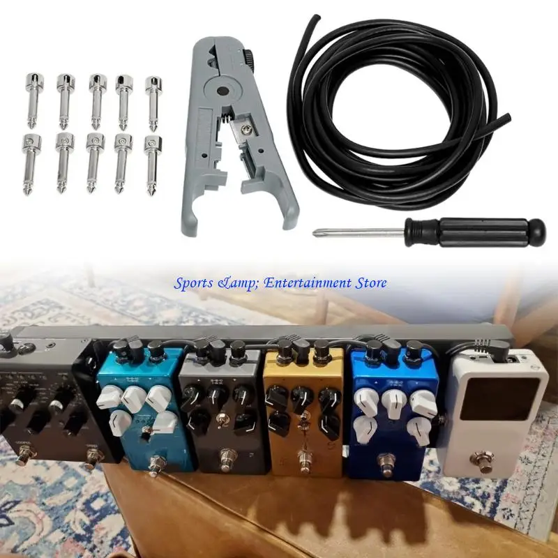 G7NF Gitarre Pedal Board Kabel Draht 10 lötfreie Stecker Kabel Mini Schraubendreher – Detail 10