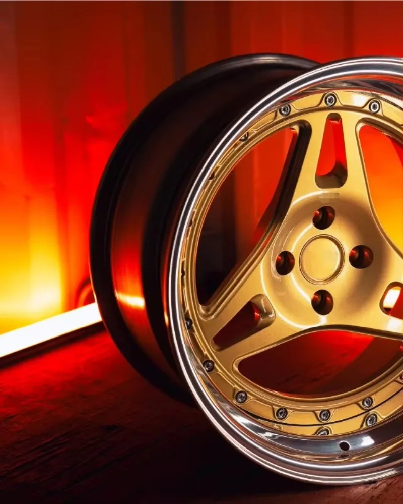 Lsgzl Forged 2 Piece Custom 5x114.3 5x130 5x120 Rim for Mustang C8 Ferrai audi dodge 18 20 22 26 Inch Alloy Gold Car Wheels