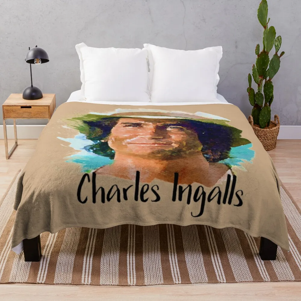 

Charles Ingalls Little House on the Prairie Throw Blanket Large Blanket Furry Blankets Luxury St Blanket