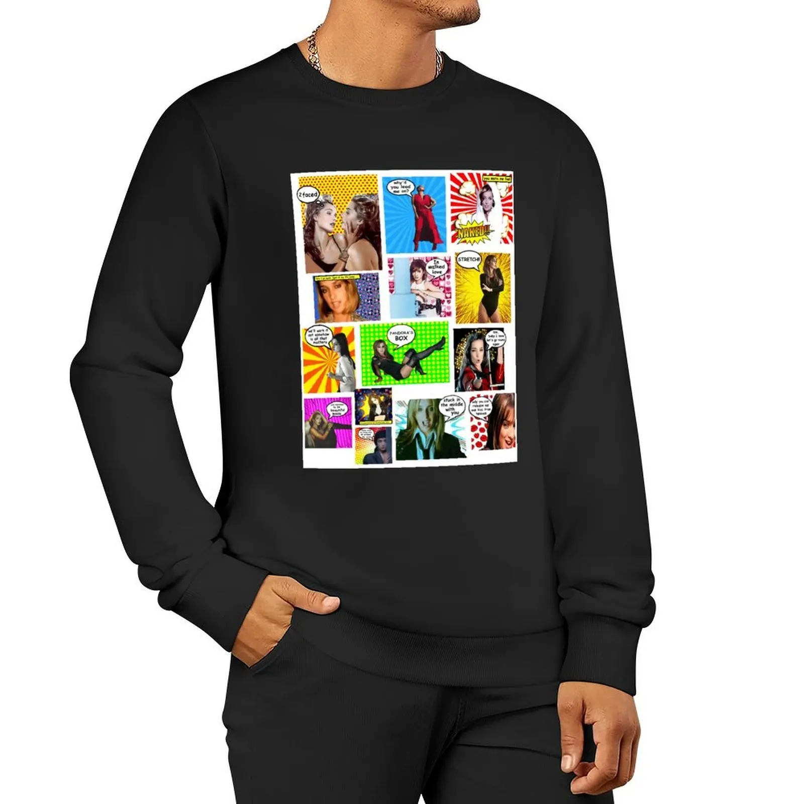 Louise Goes POW WOW!! Pullover autumn new products mens clothes autumn tracksuits new sweatshirts